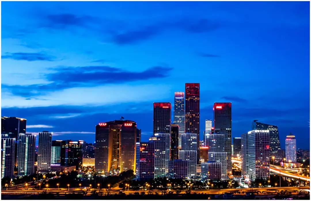 北京cbd夜景图